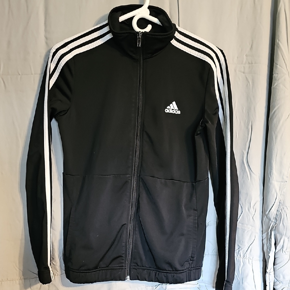 Adidas Black and White Track Jacket
